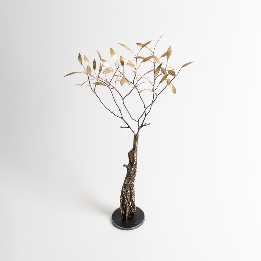 Exceptional bronze tree sculpture