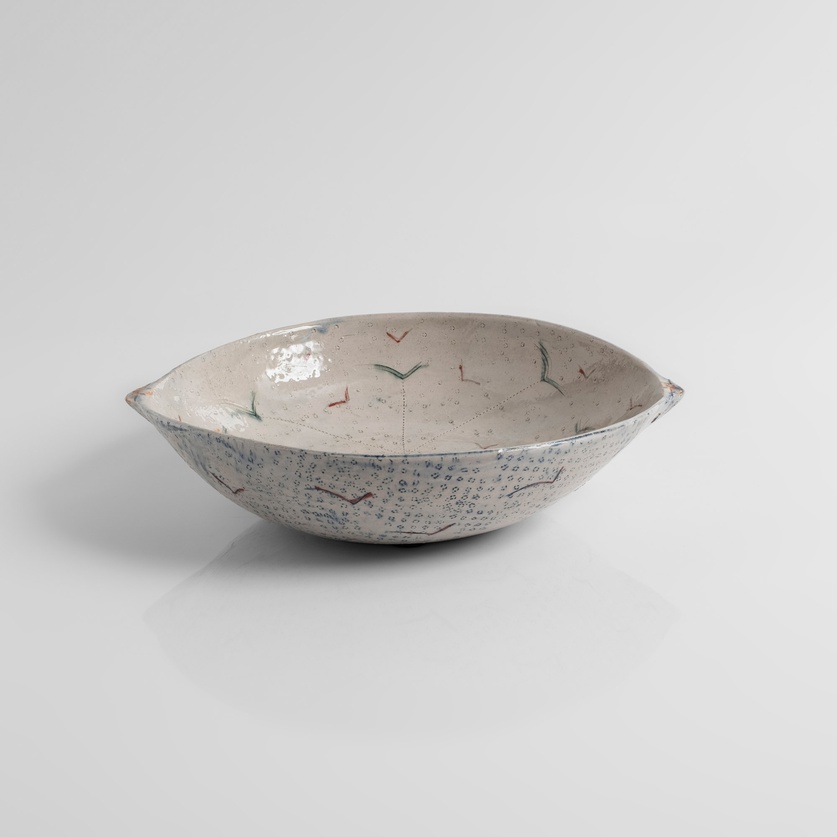 Ceramic Platter With Pointed Edges