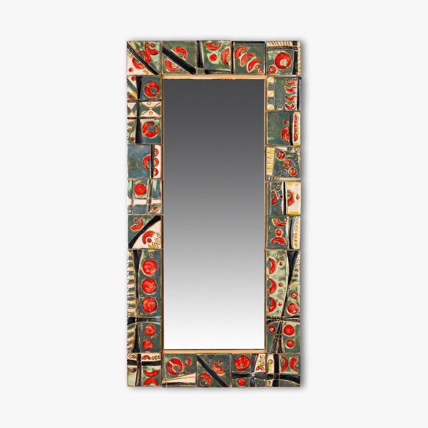 Ceramic tile mirror