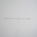Silver bracelet with ming pearl