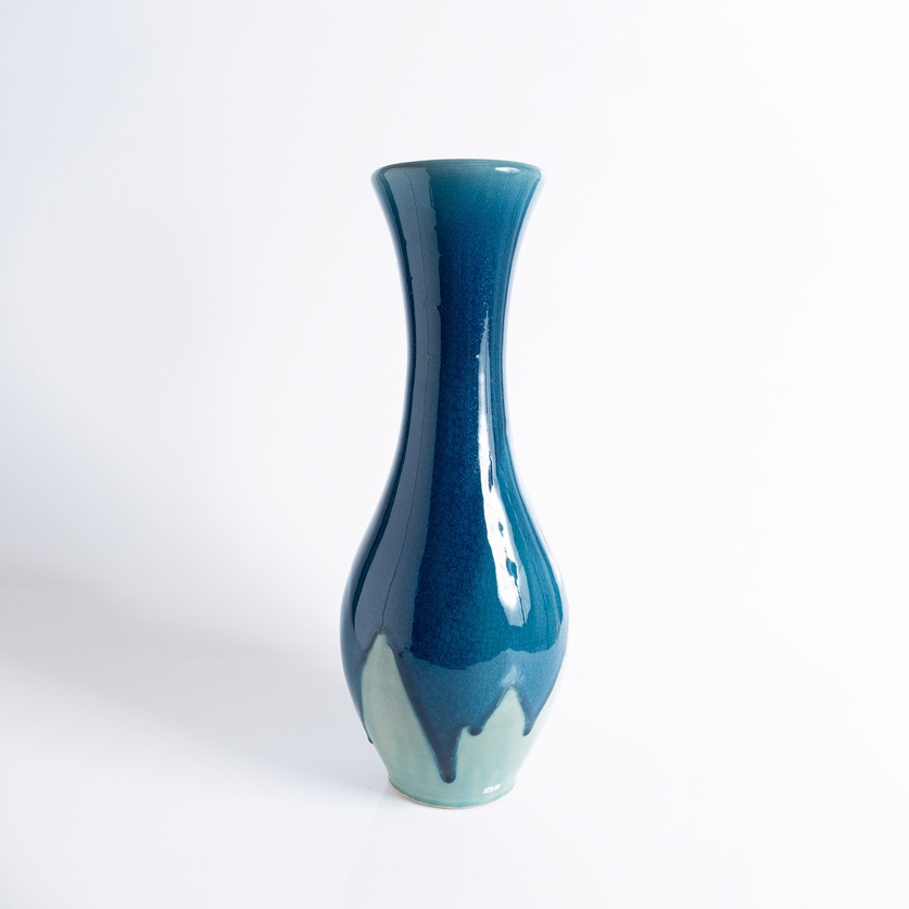 Exceptional tall ceramic vase
