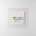 Abstract Composition I – Geometric Lines and Splashes of Color