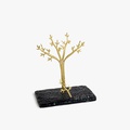 Business card holder with bronze tree