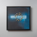 Wall piece with wreath