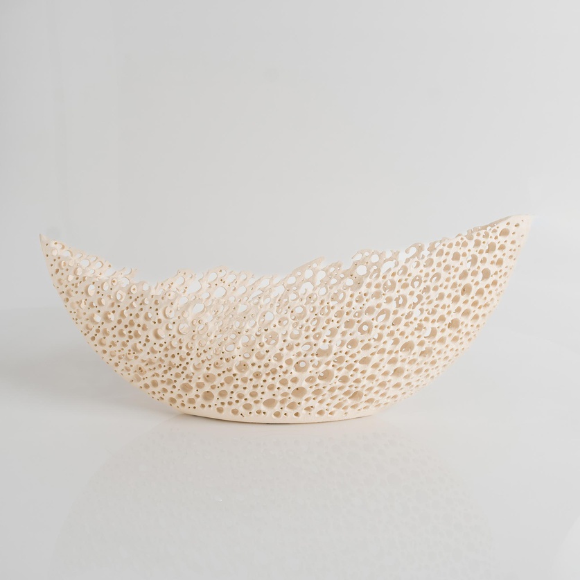 Εξαίσια φόρμα σε κεραμικό stoneware σε σχήμα βάρκας