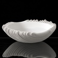 Porcelain Platter with Wave-Inspired Design