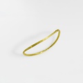 Sleek gold bracelet with three diamonds