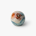 Fine decorative ceramic sphere with hand painting