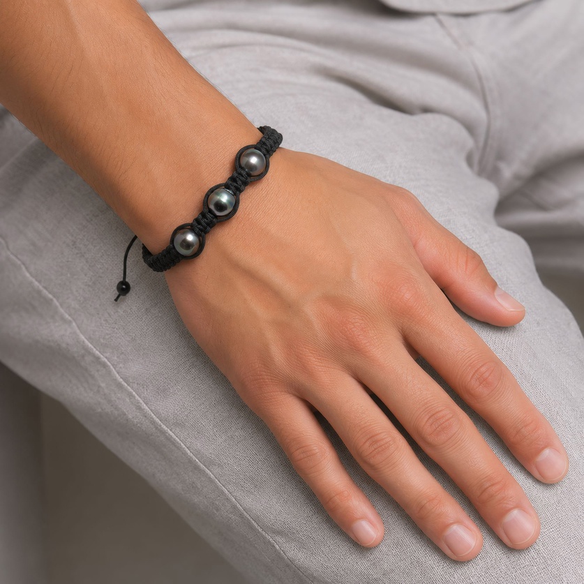 Bracelet with Freshwater & Tahitian Pearls