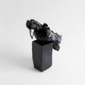 Excellent ceramic sculpture in a form of a crow