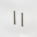 Impressive silver earrings with hematites