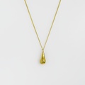 "Golden drop" necklace with glittering brilliant diamond