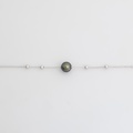 Bracelet with black Tahitian pearl