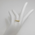 Modern gold ring with diamond