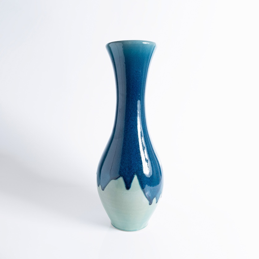 Exceptional tall ceramic vase