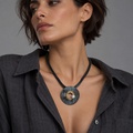 Intricate Necklace with Pearl & Diamonds
