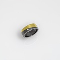 Beautiful silver and gold ring with brilliant-cut diamond