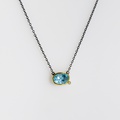 Aquamarine & diamond necklace