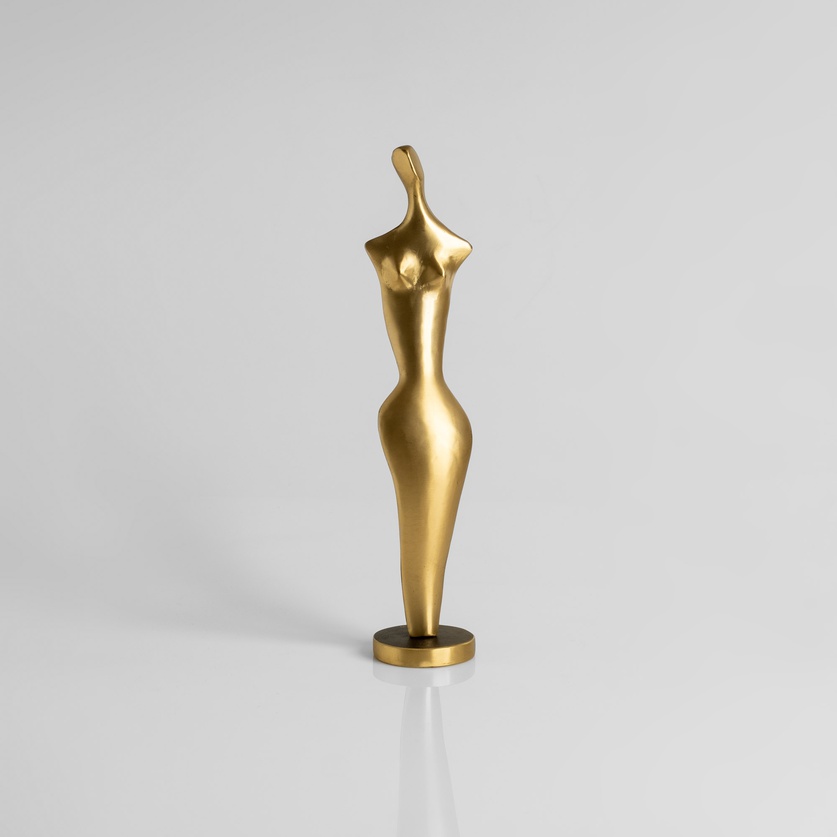 Bronze sculpture of a woman